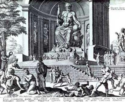 The Statue of Zeus at Olympia Colossus of Rhodes